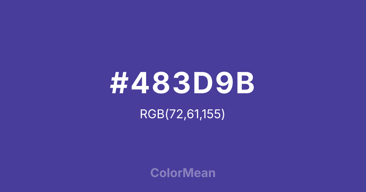 #483D9B color swatch