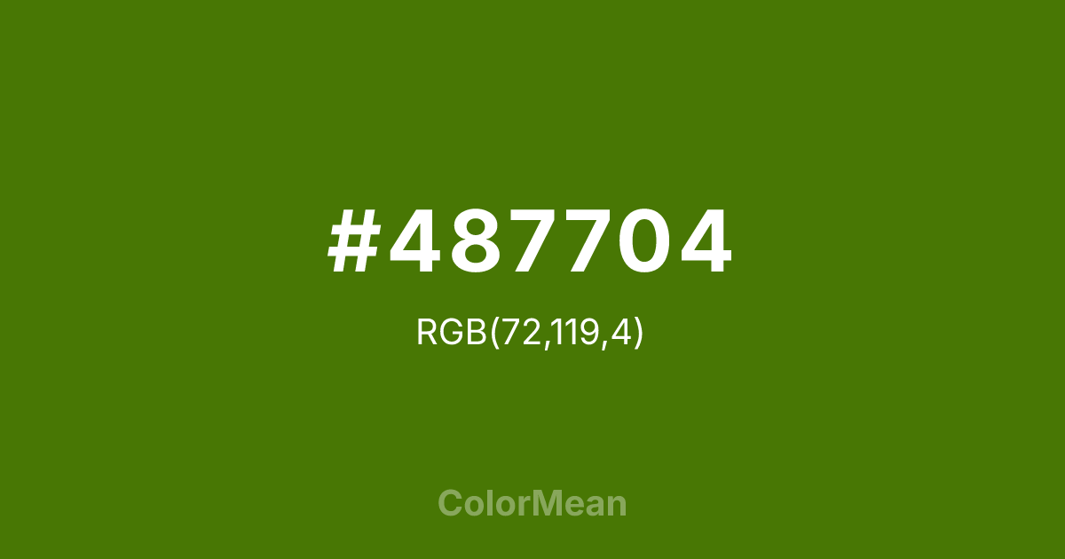 #487704 color swatch