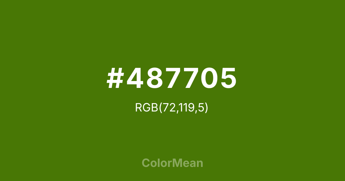 #487705 color swatch