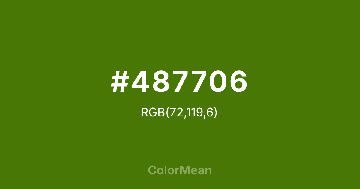 #487706 color swatch