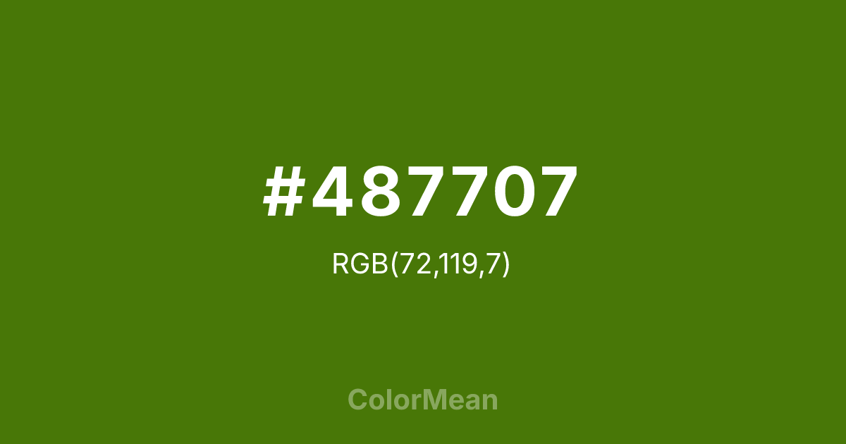 #487707 color swatch