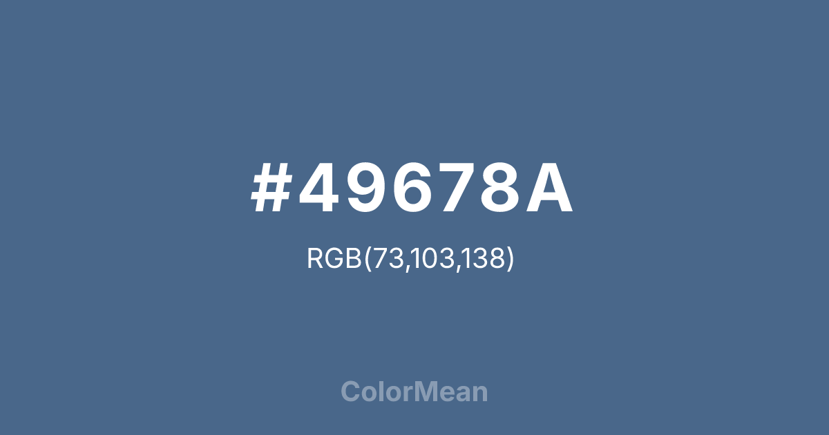 #49678A color swatch