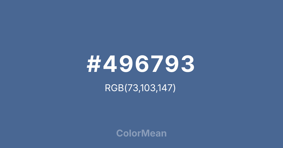 #496793 color swatch
