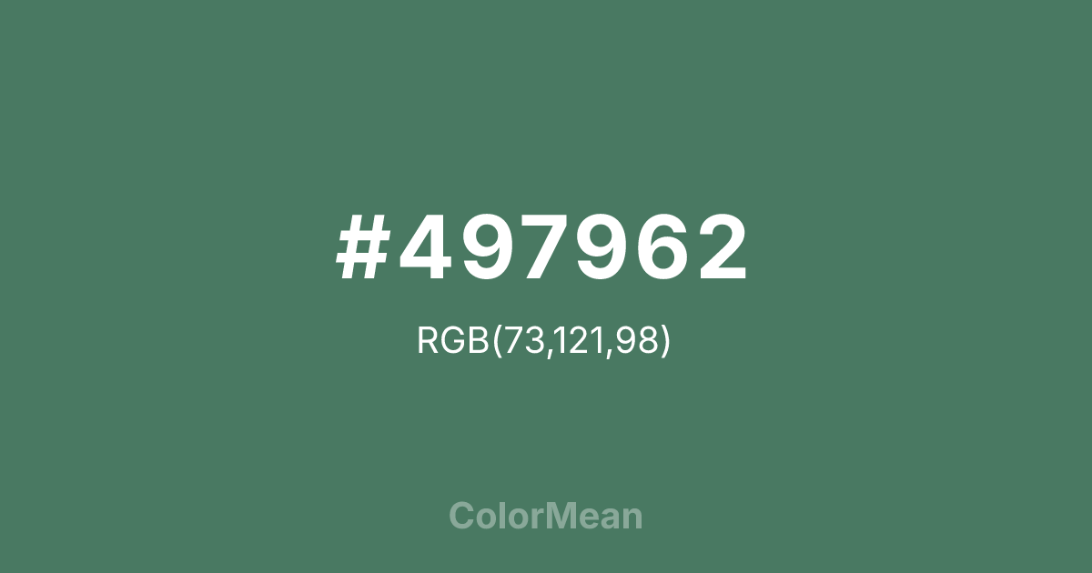 #497962 color swatch