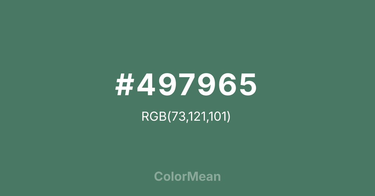 #497965 color swatch