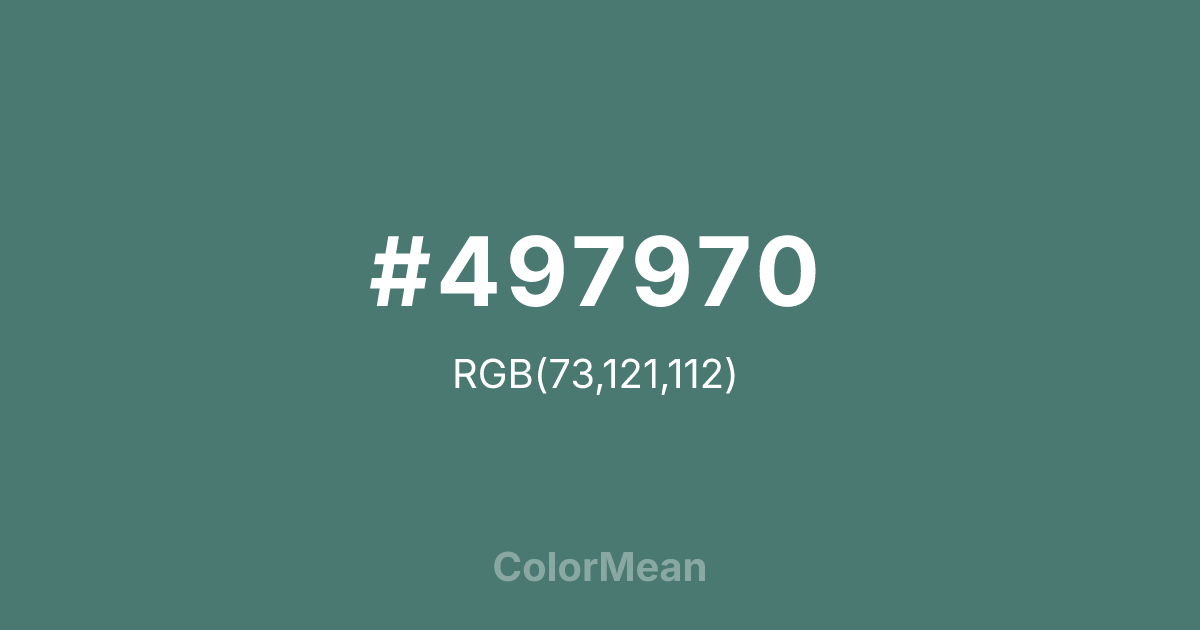 #497970 color swatch