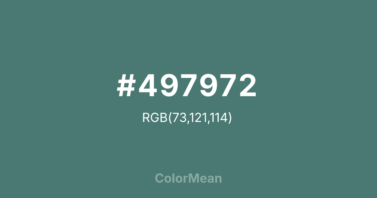 #497972 color swatch
