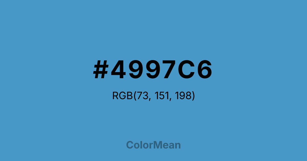 #4997C6 color swatch