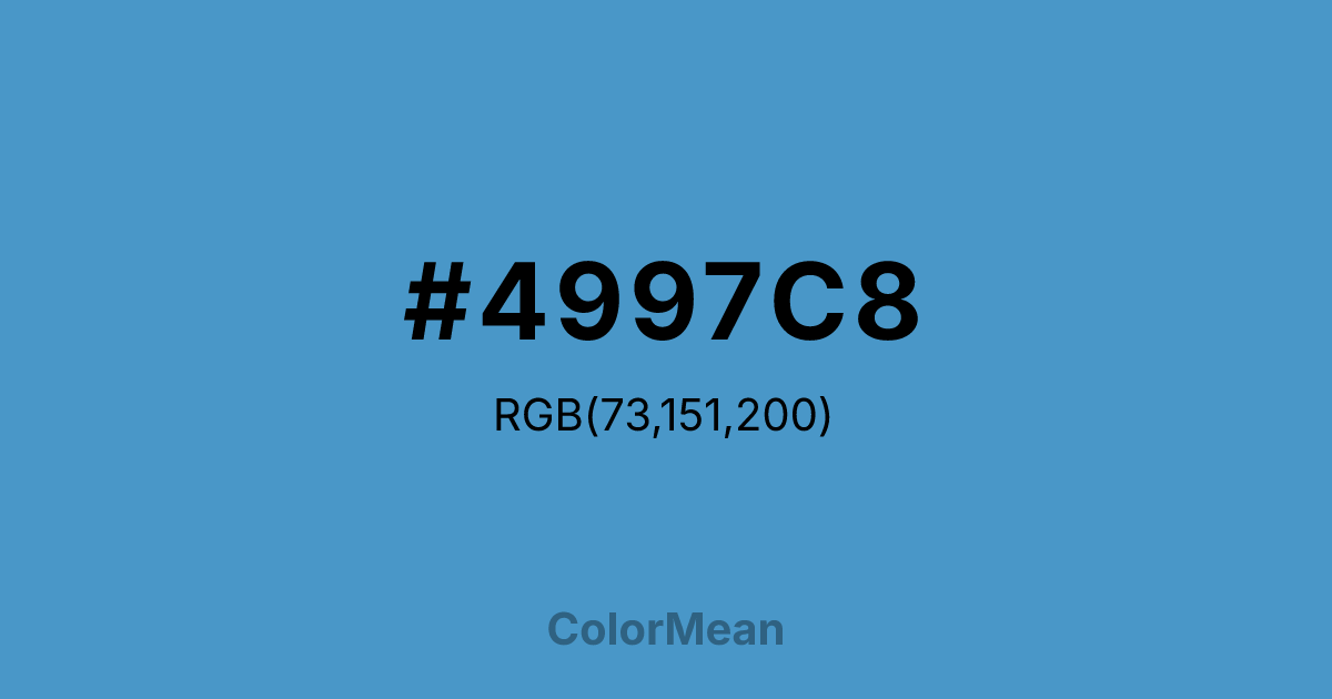 #4997C8 color swatch