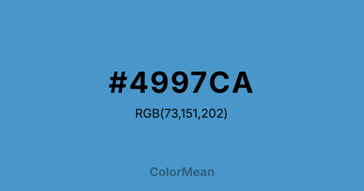 #4997CA color swatch