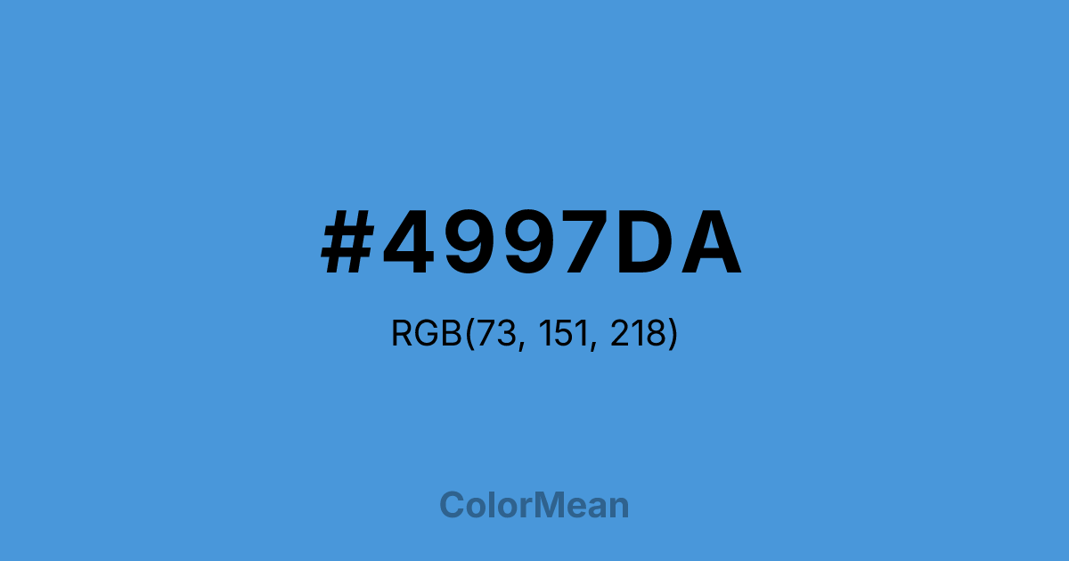 #4997DA color swatch