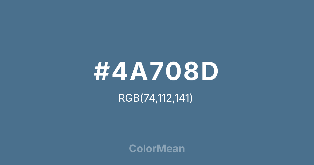 #4A708D color swatch