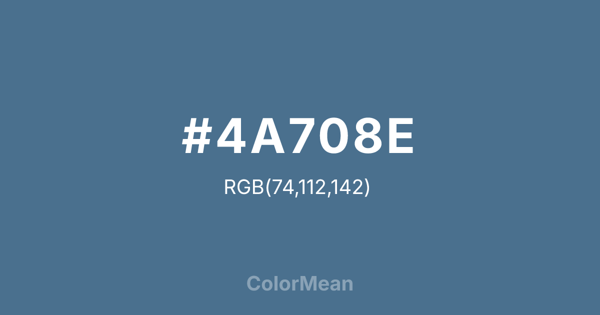 #4A708E color swatch