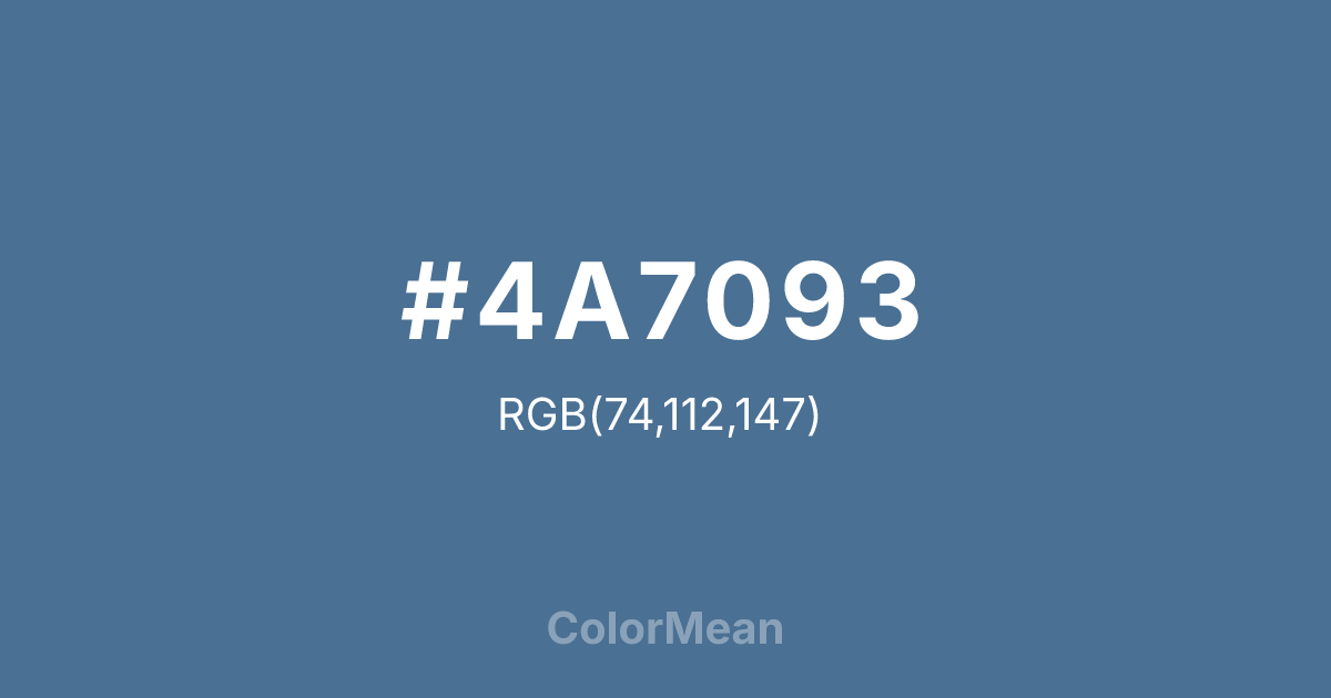 #4A7093 color swatch