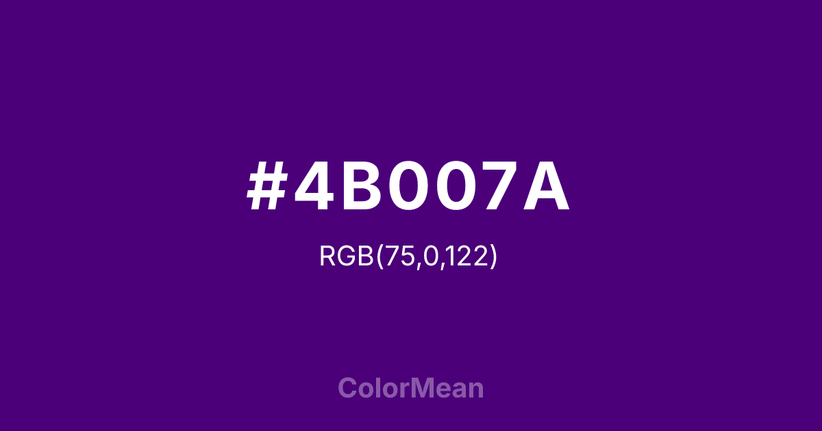 #4B007A color swatch
