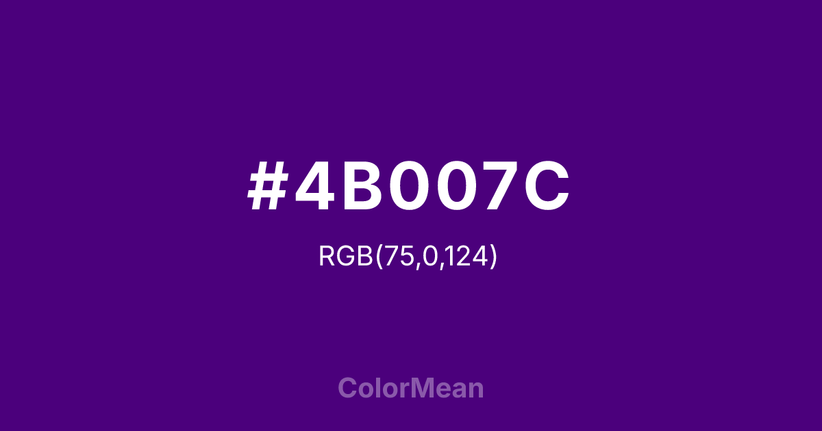 #4B007C color swatch
