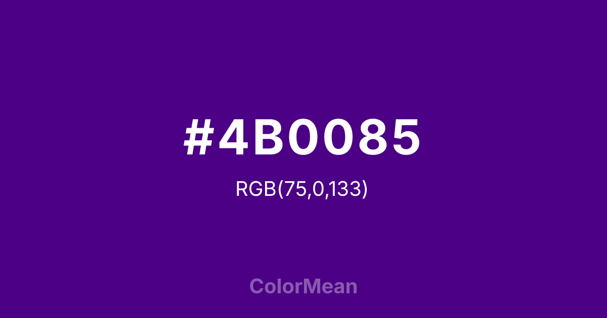 #4B0085 color swatch