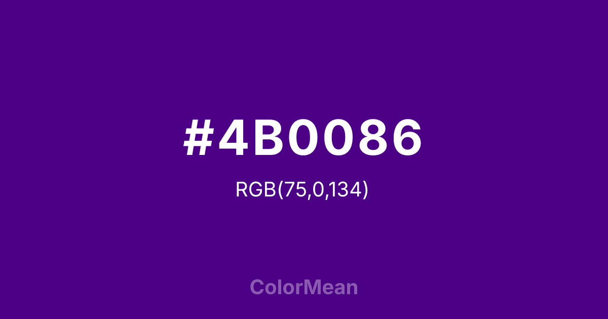 #4B0086 color swatch