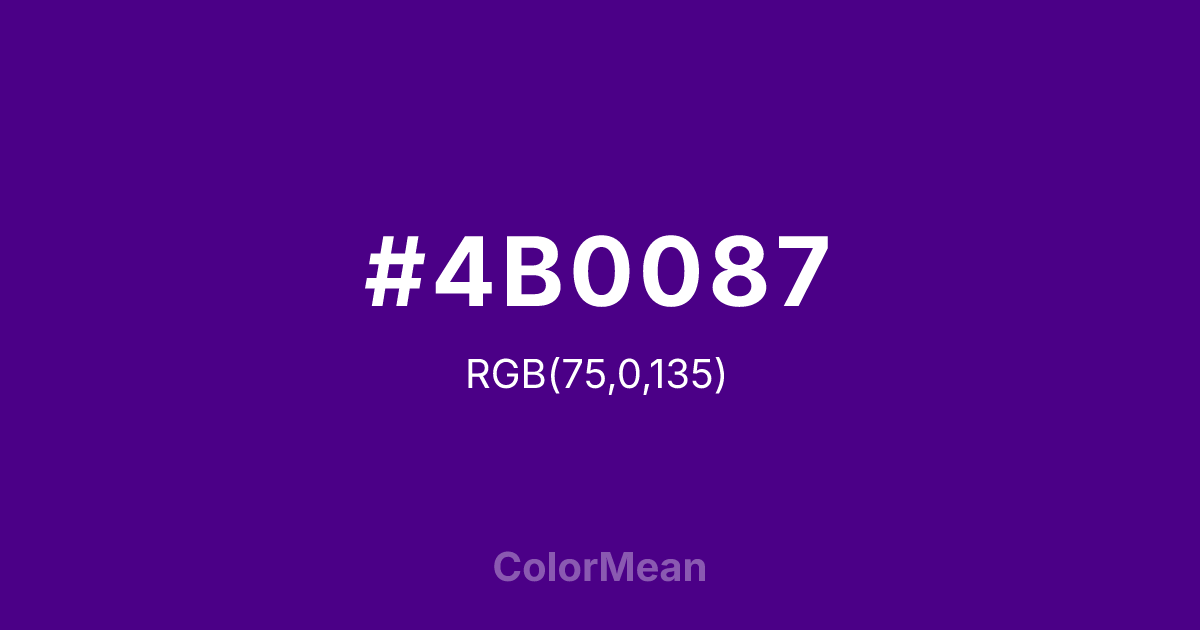 #4B0087 color swatch