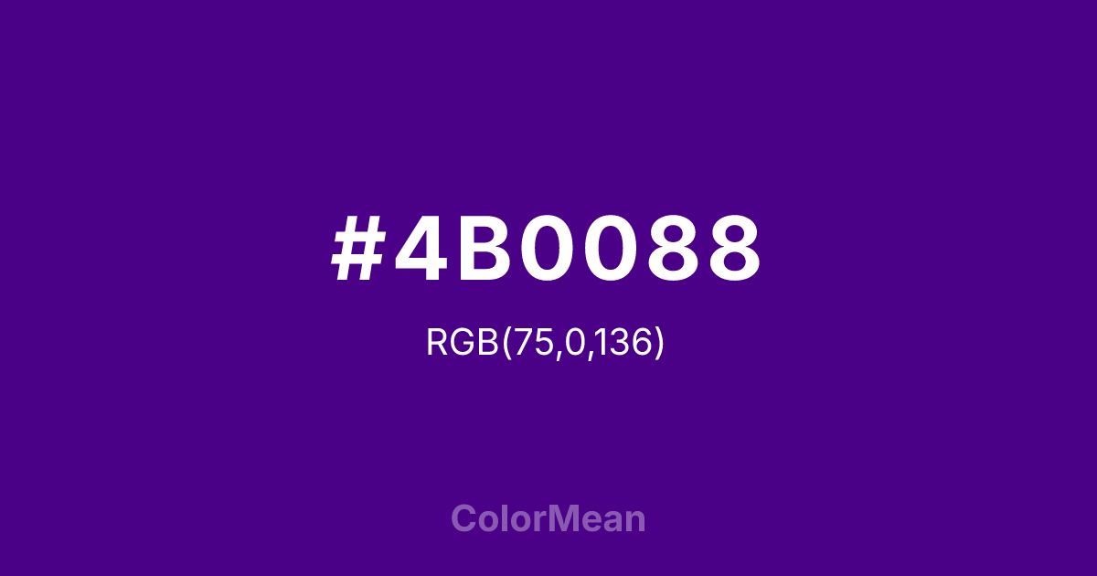 #4B0088 color swatch