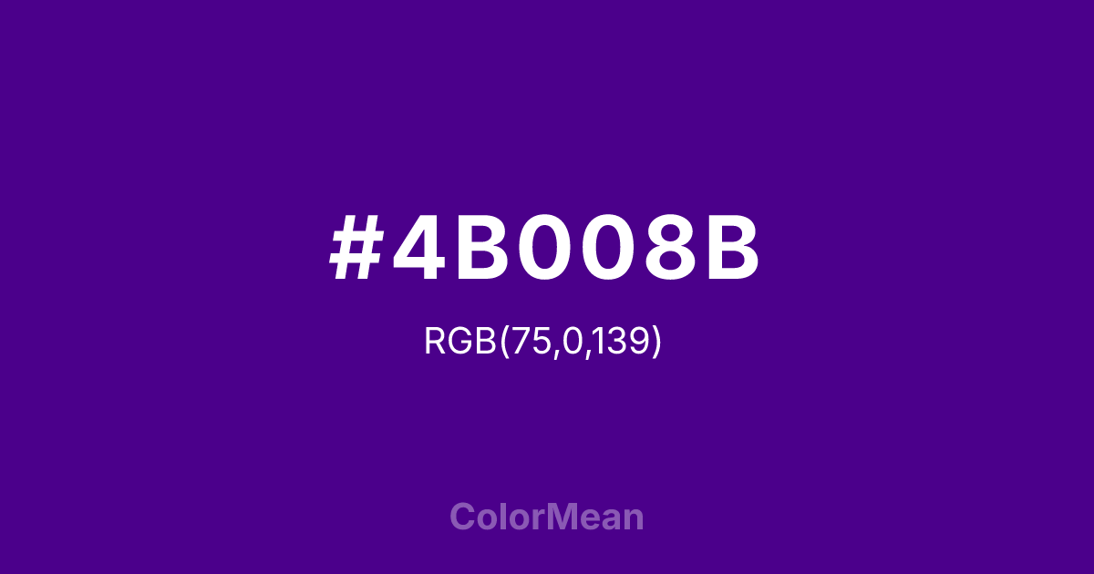 #4B008B color swatch