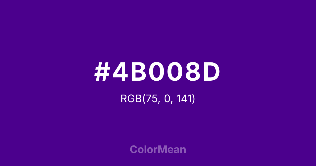 #4B008D color swatch