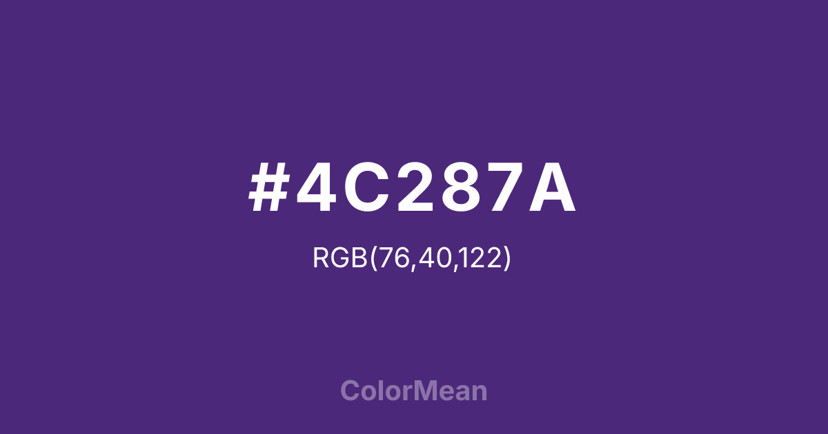 #4C287A color swatch