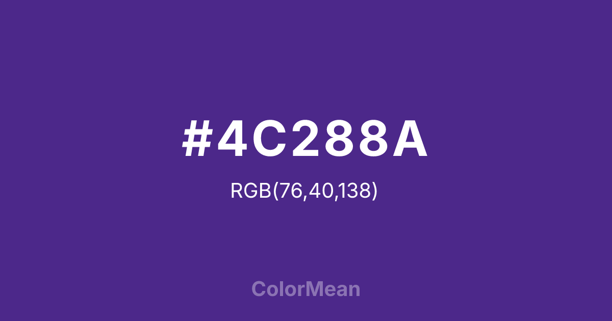 #4C288A color swatch