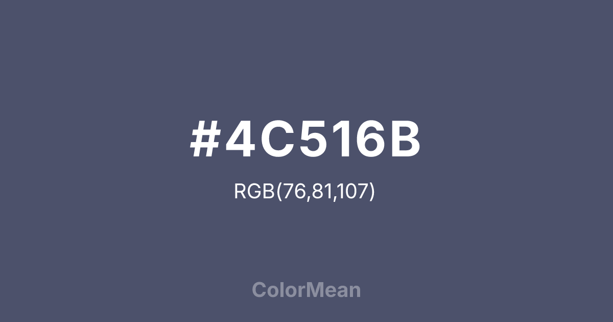 #4C516B color swatch