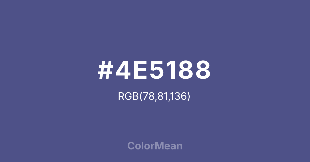 #4E5188 color swatch