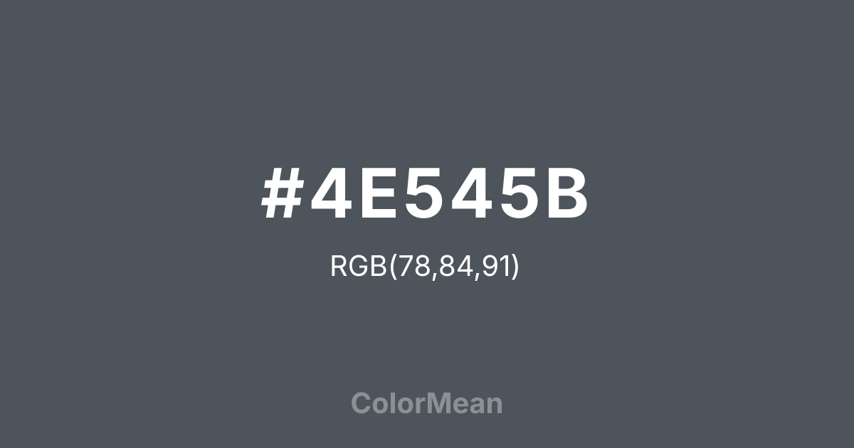 #4E545B color swatch