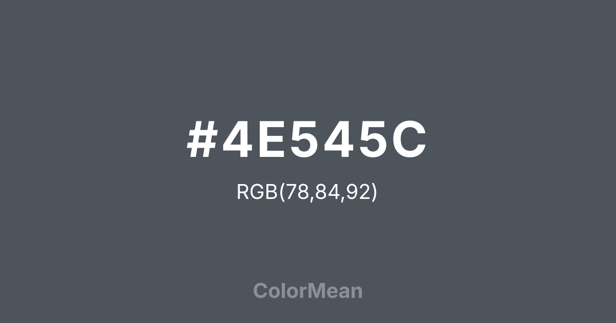 #4E545C color swatch