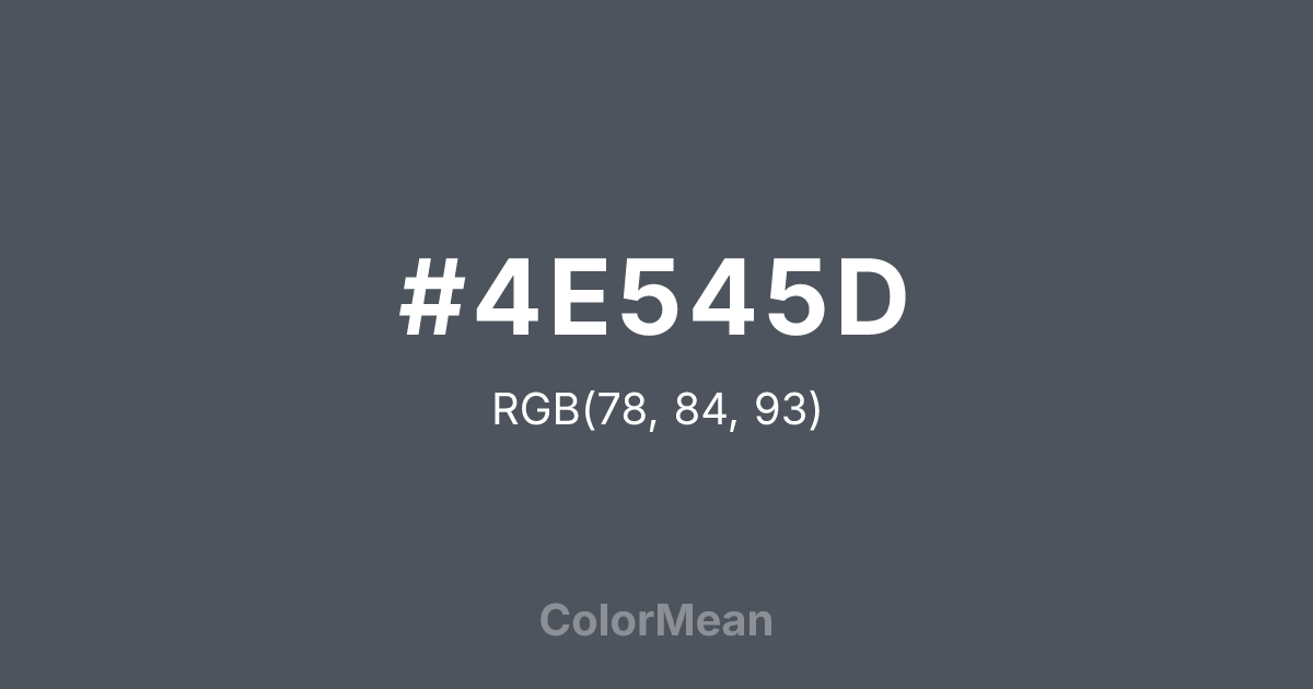 #4E545D color swatch