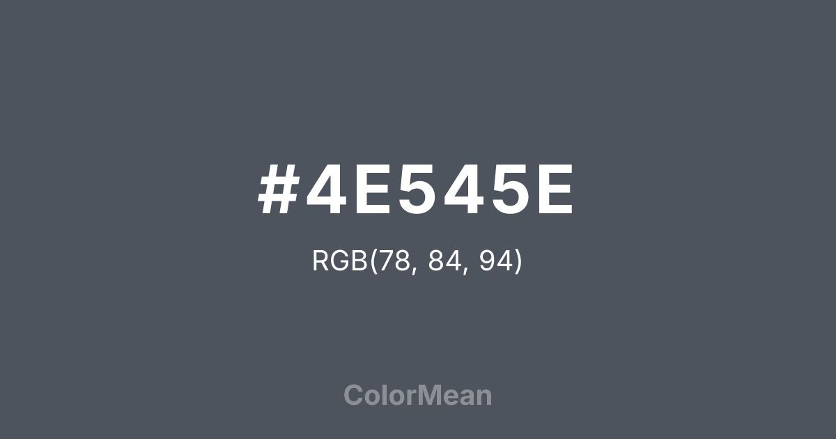 #4E545E color swatch