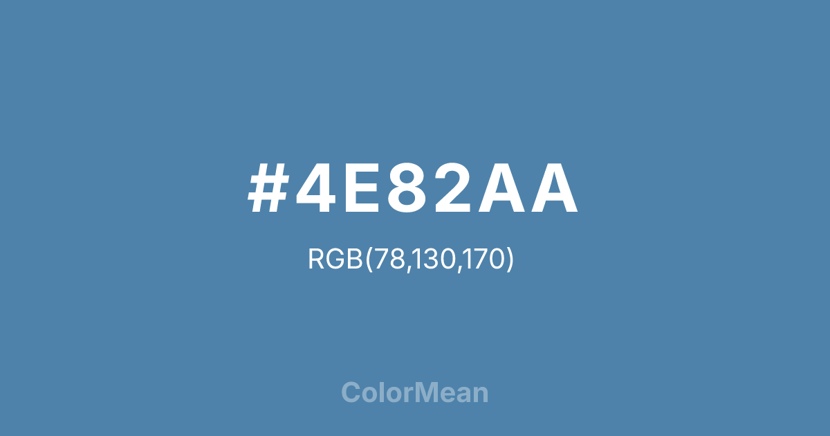 #4E82AA color swatch
