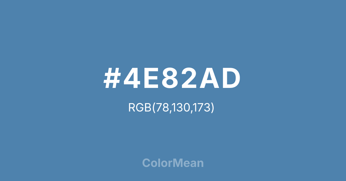 #4E82AD color swatch