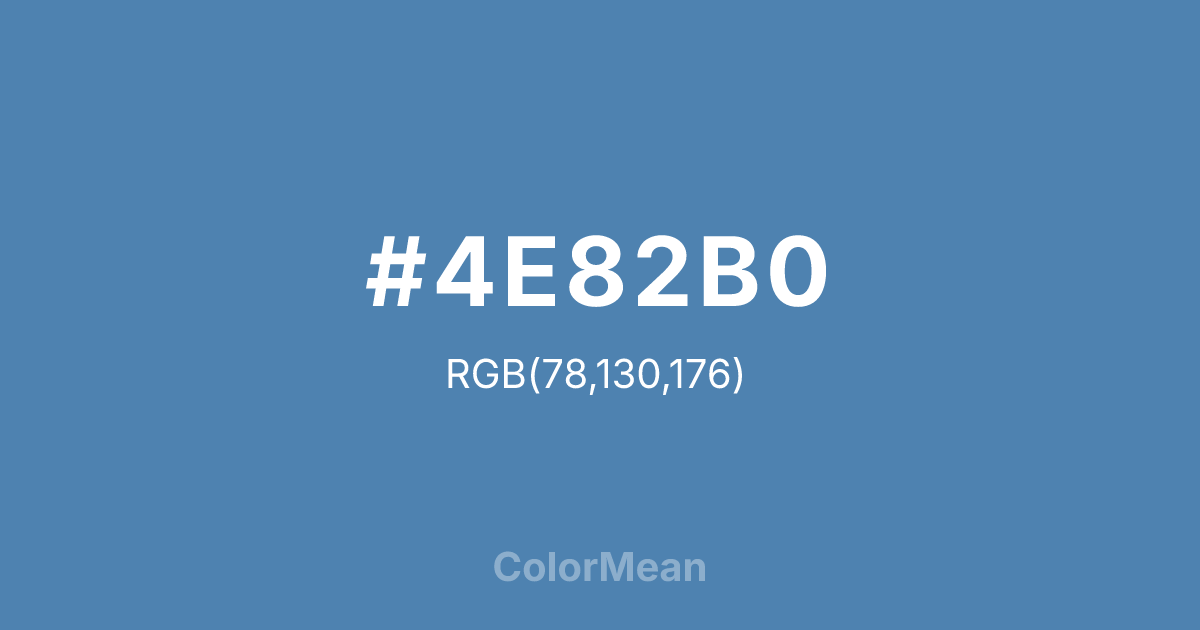 #4E82B0 color swatch