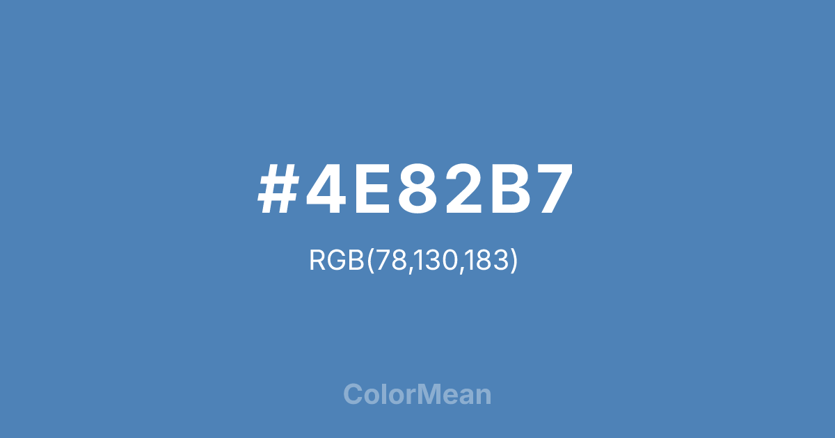 #4E82B7 color swatch