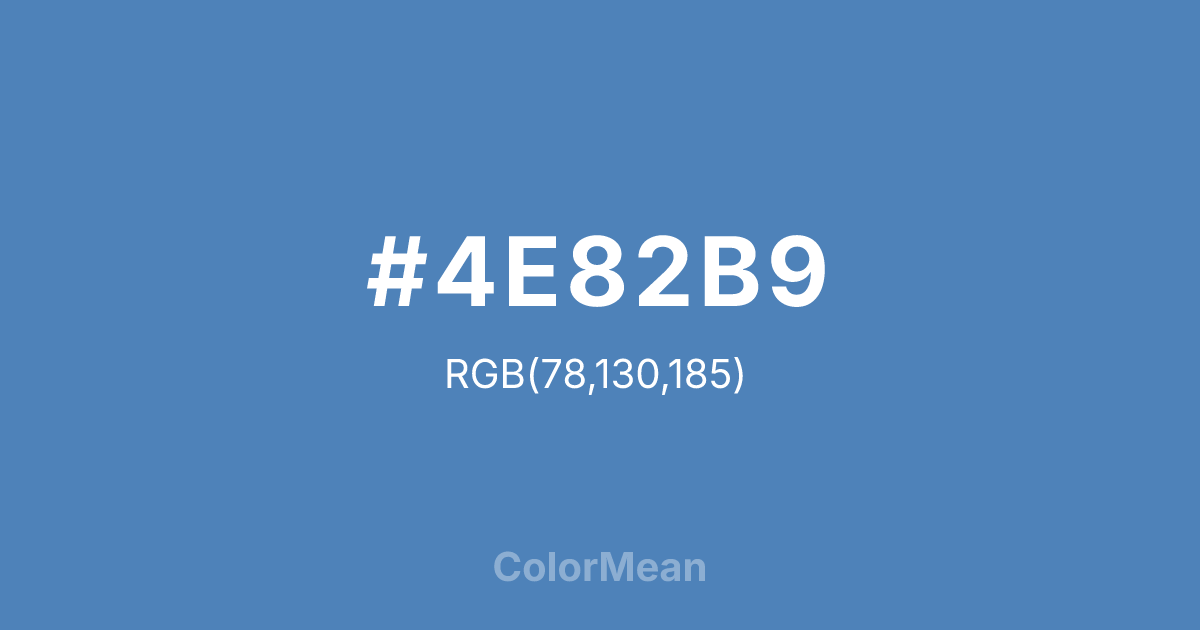 #4E82B9 color swatch
