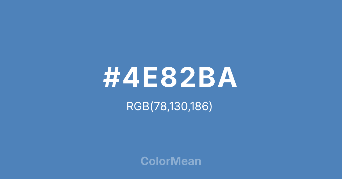 #4E82BA color swatch