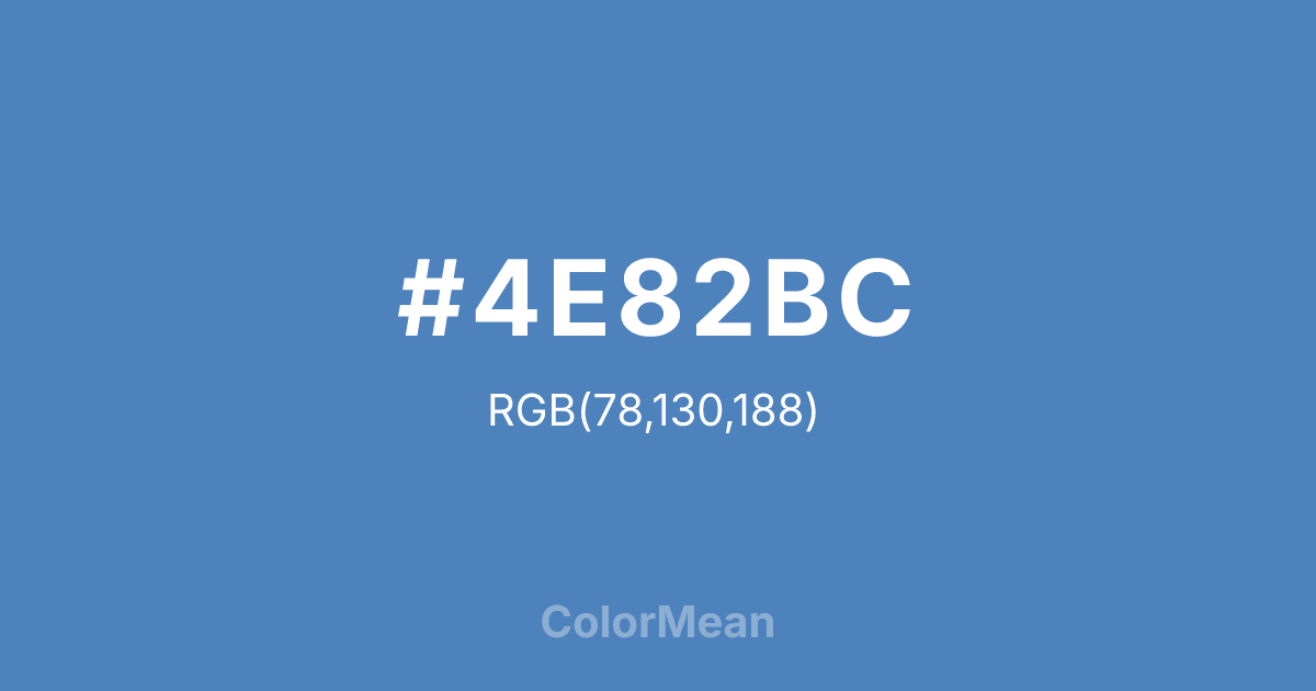 #4E82BC color swatch