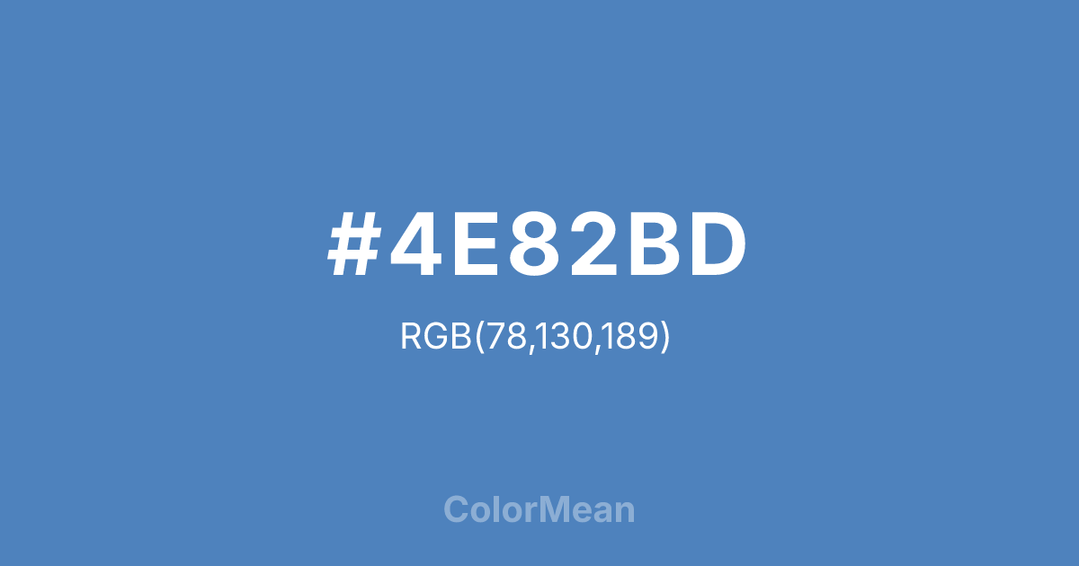 #4E82BD color swatch