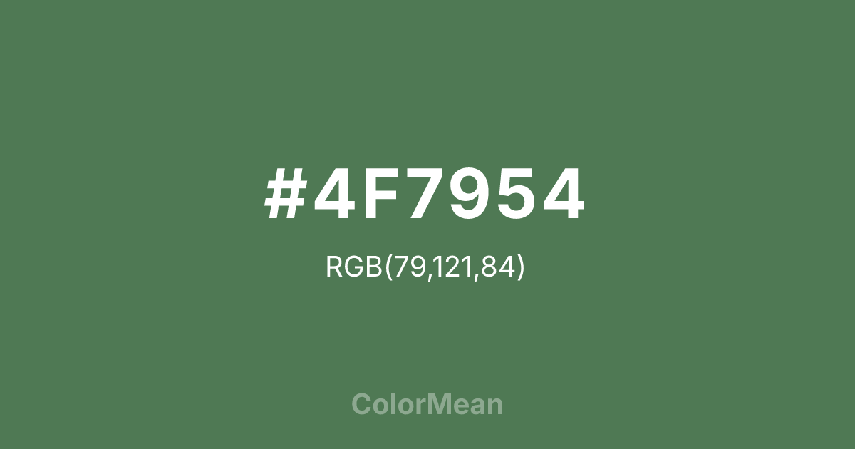 #4F7954 color swatch