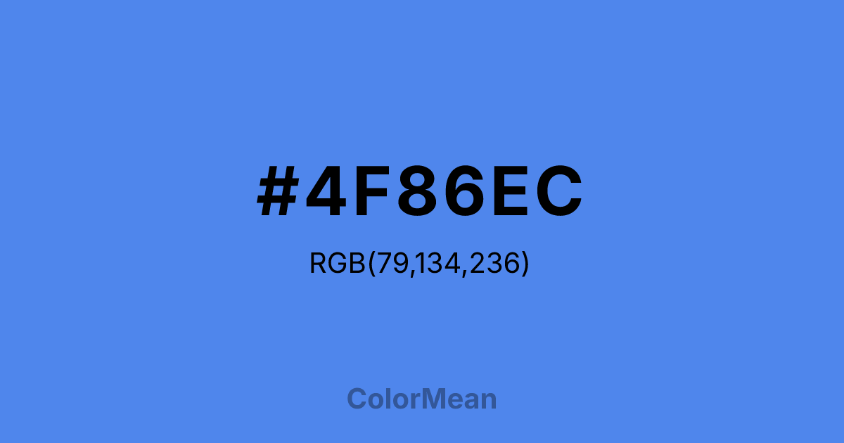 #4F86EC color swatch