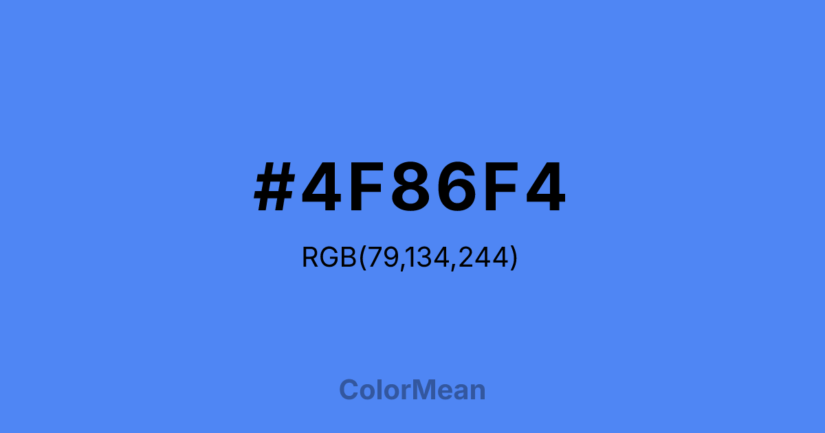 #4F86F4 color swatch