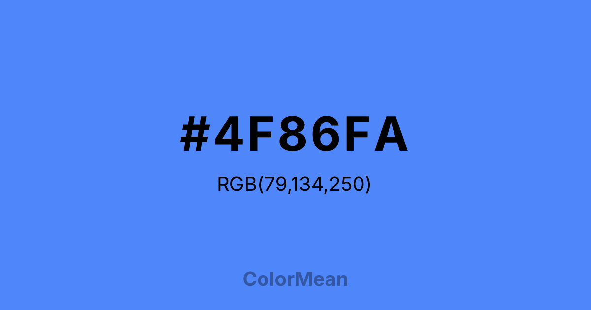 #4F86FA color swatch