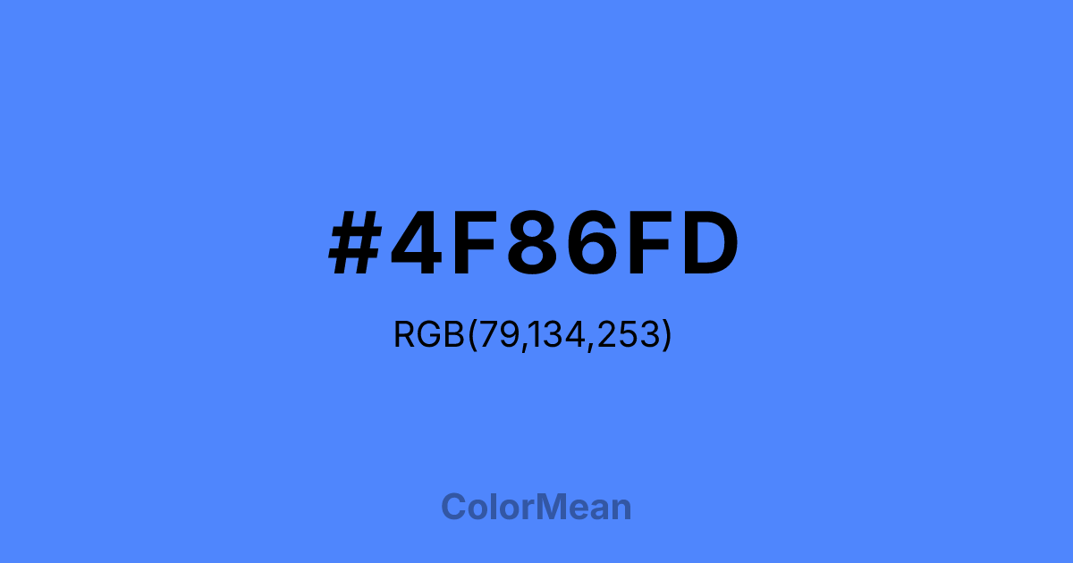 #4F86FD color swatch
