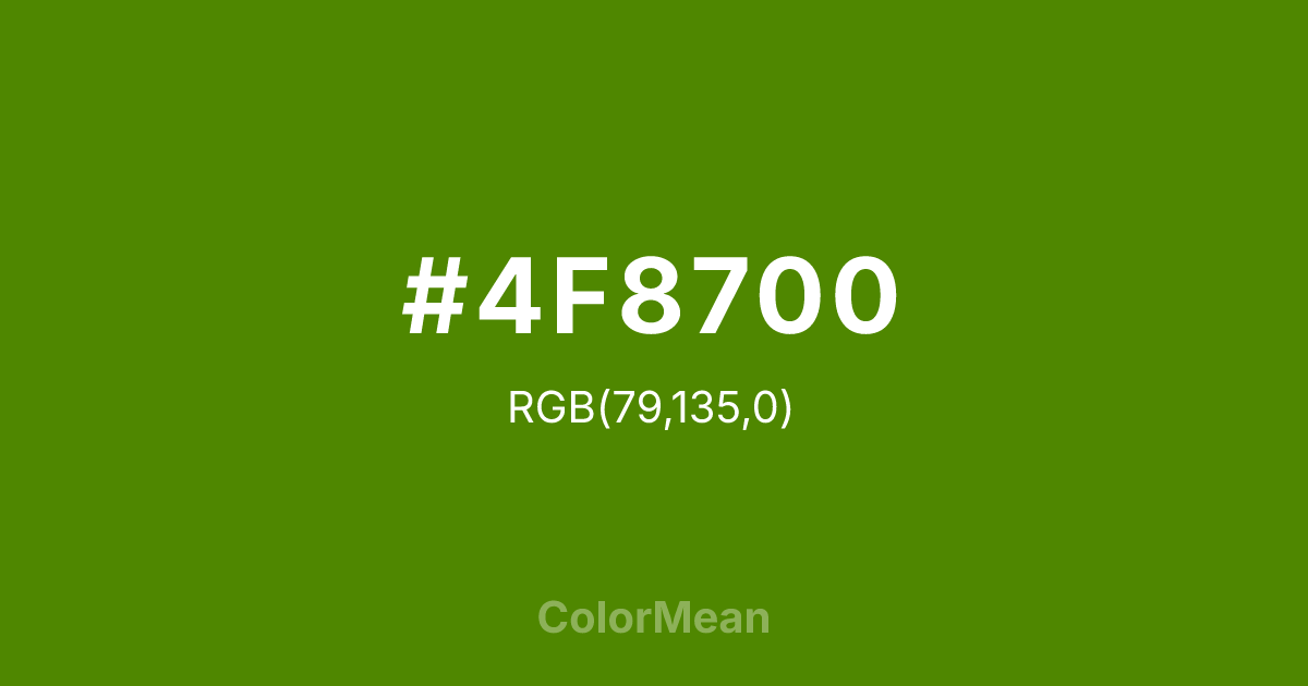 #4F8700 color swatch