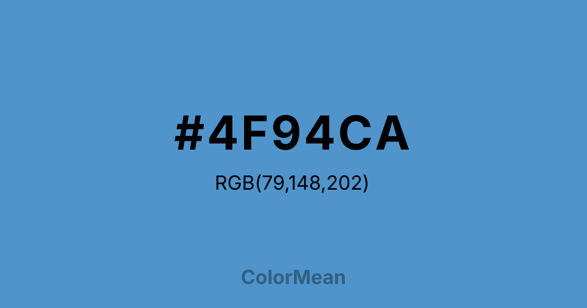 #4F94CA color swatch