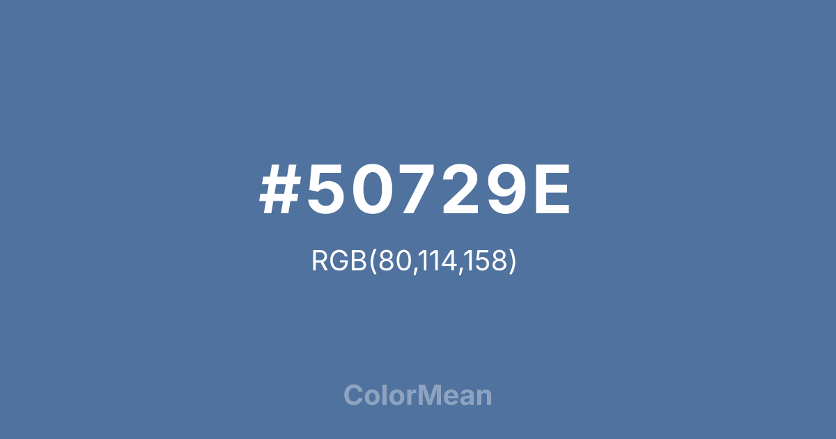 #50729E color swatch
